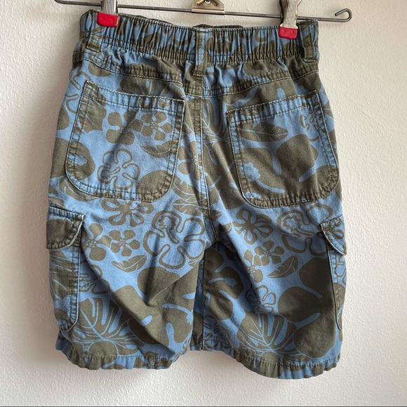 Gymboree Blue Green Tropical Hawaiian Cargo Shorts Youth Size 7 - Picture 5 of 7